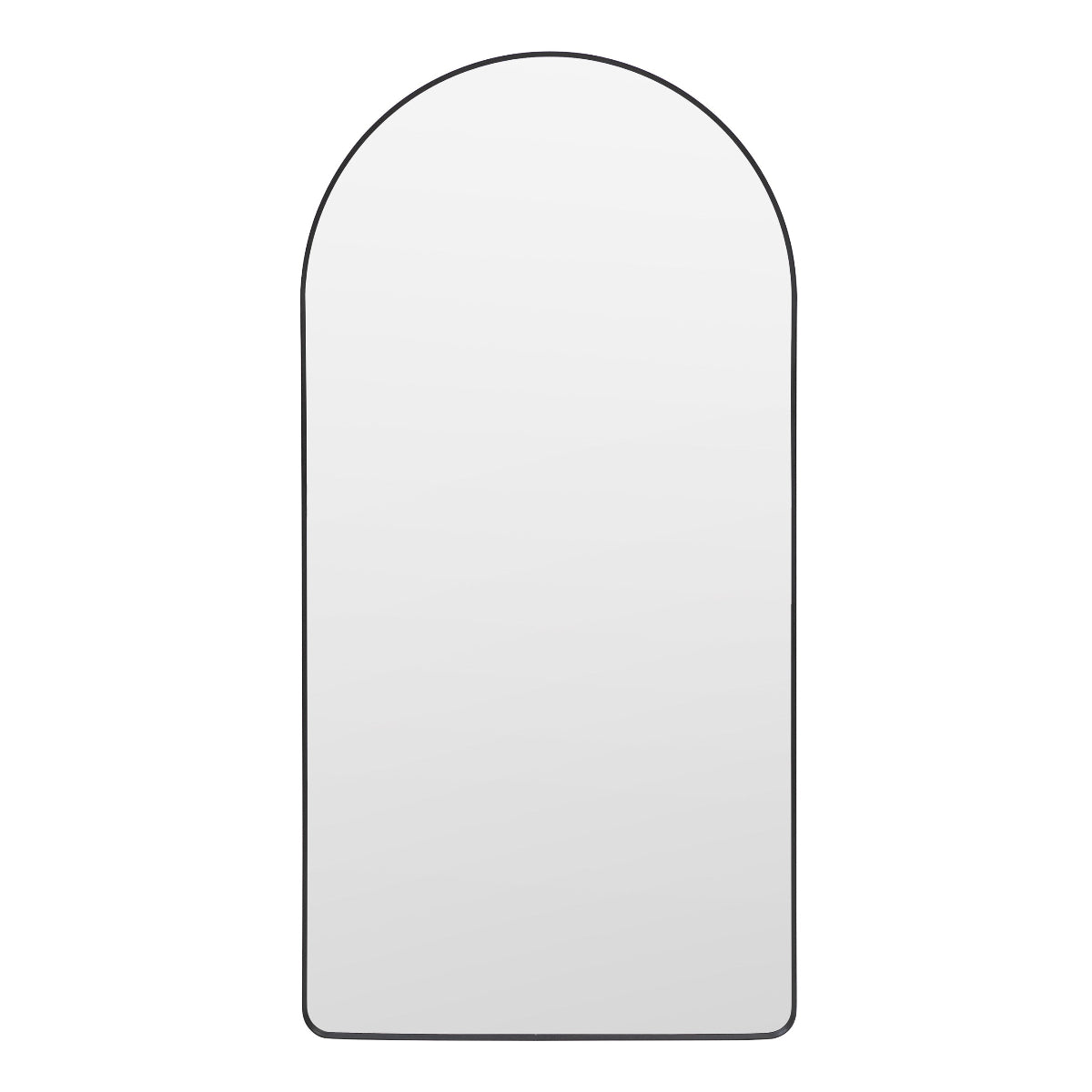 Gallery Direct Holworth Arch Mirror Black 900x35x1800mm