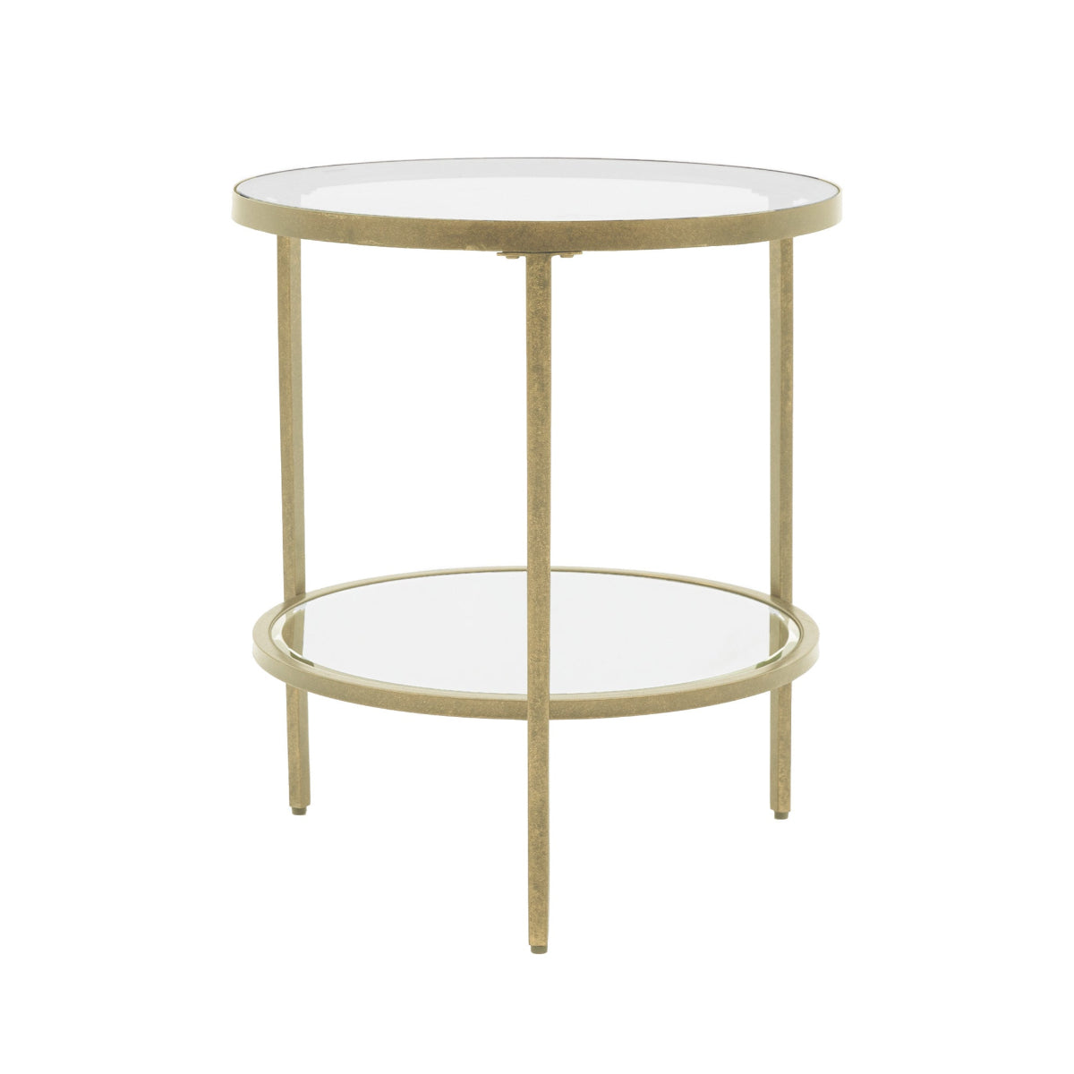 Gallery Direct Hudson Side Table Champagne 500x500x600mm