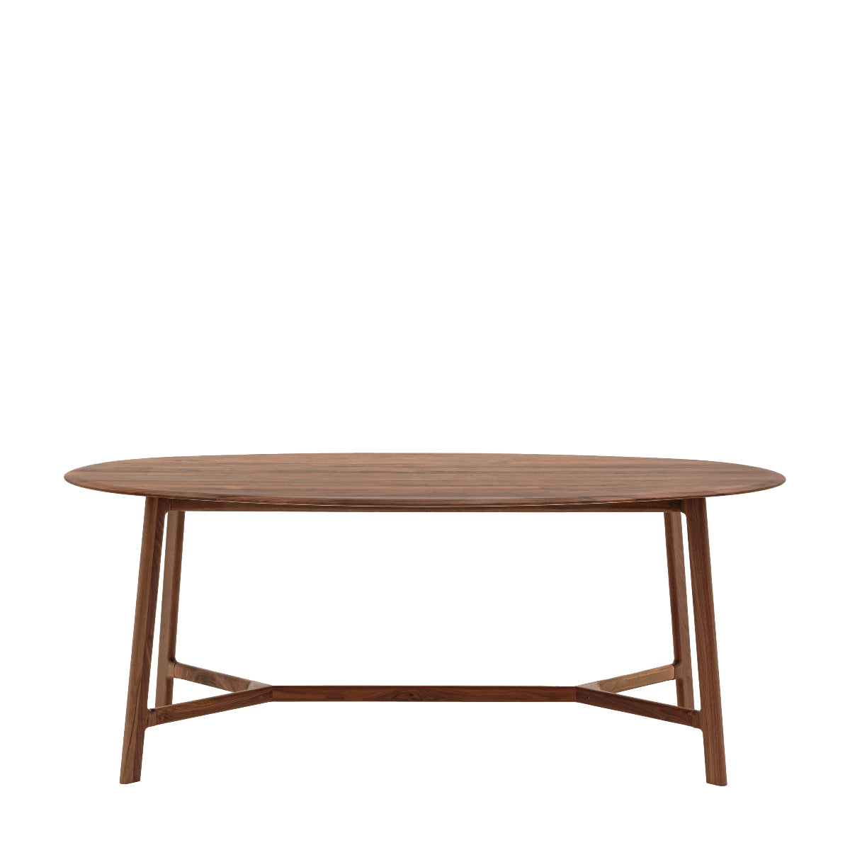 Gallery Direct Madrid Oval Dining Table Walnut 1800x1000x760mm