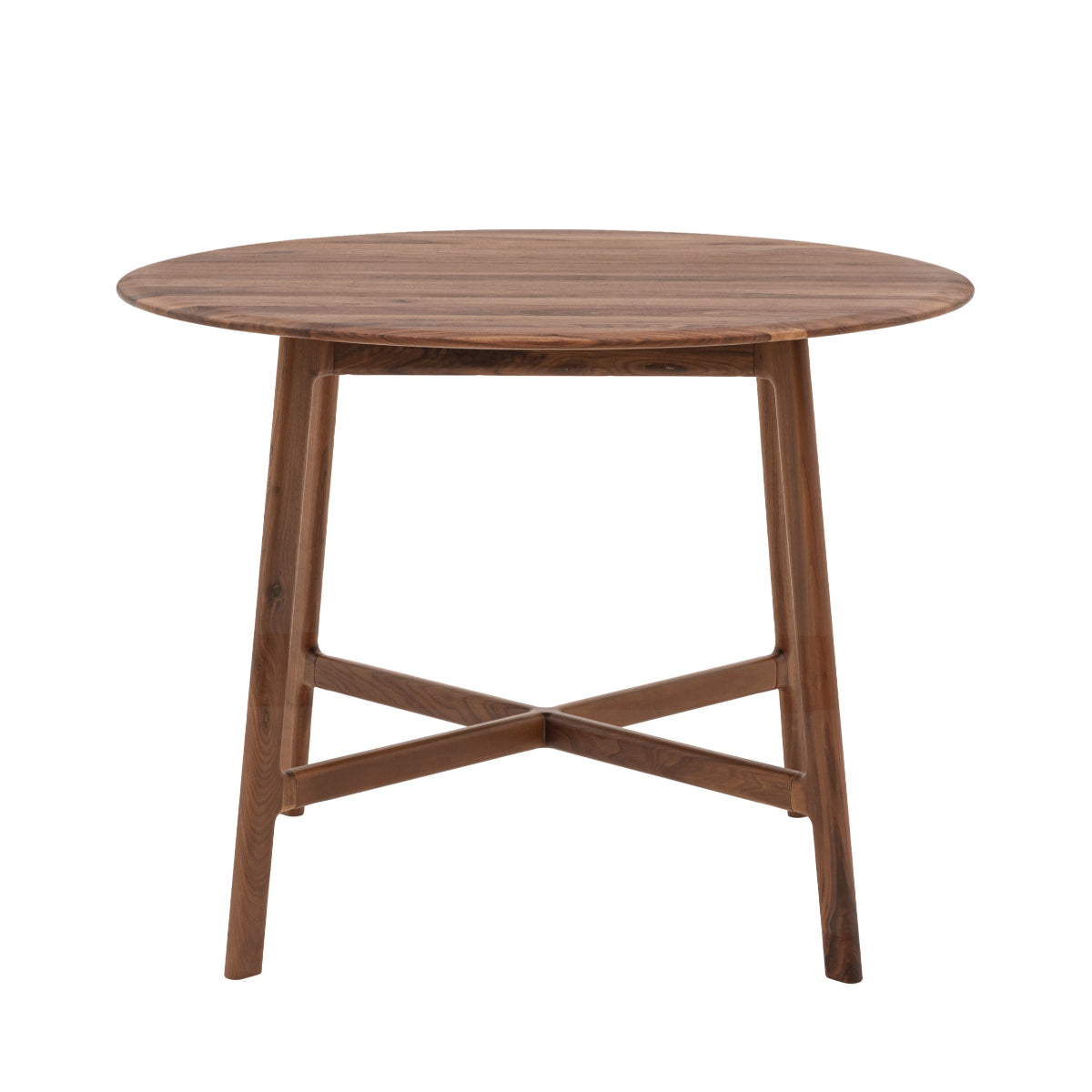 Gallery Direct Madrid Round Dining Table Walnut 1000x1000x750mm