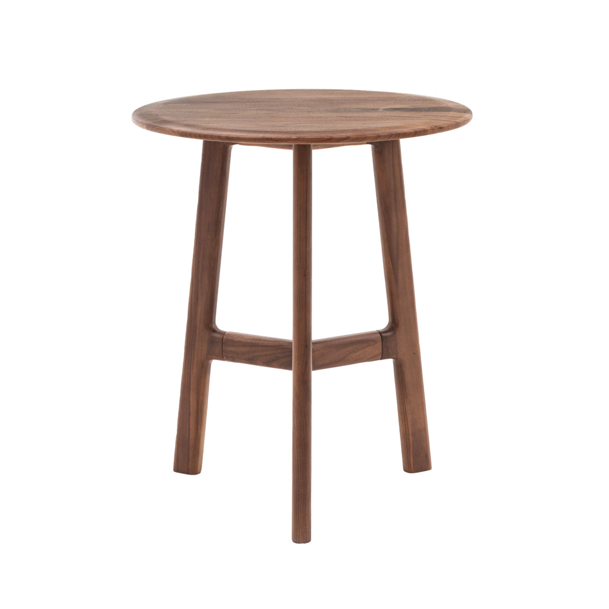 Gallery Direct Madrid Round Side Table Walnut 500x500x575mm