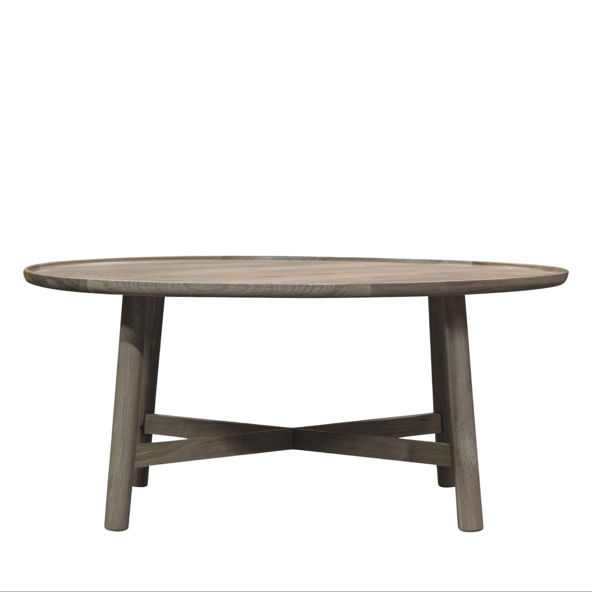 Gallery Direct Kingham Round Coffee Table Grey 900x900x400mm