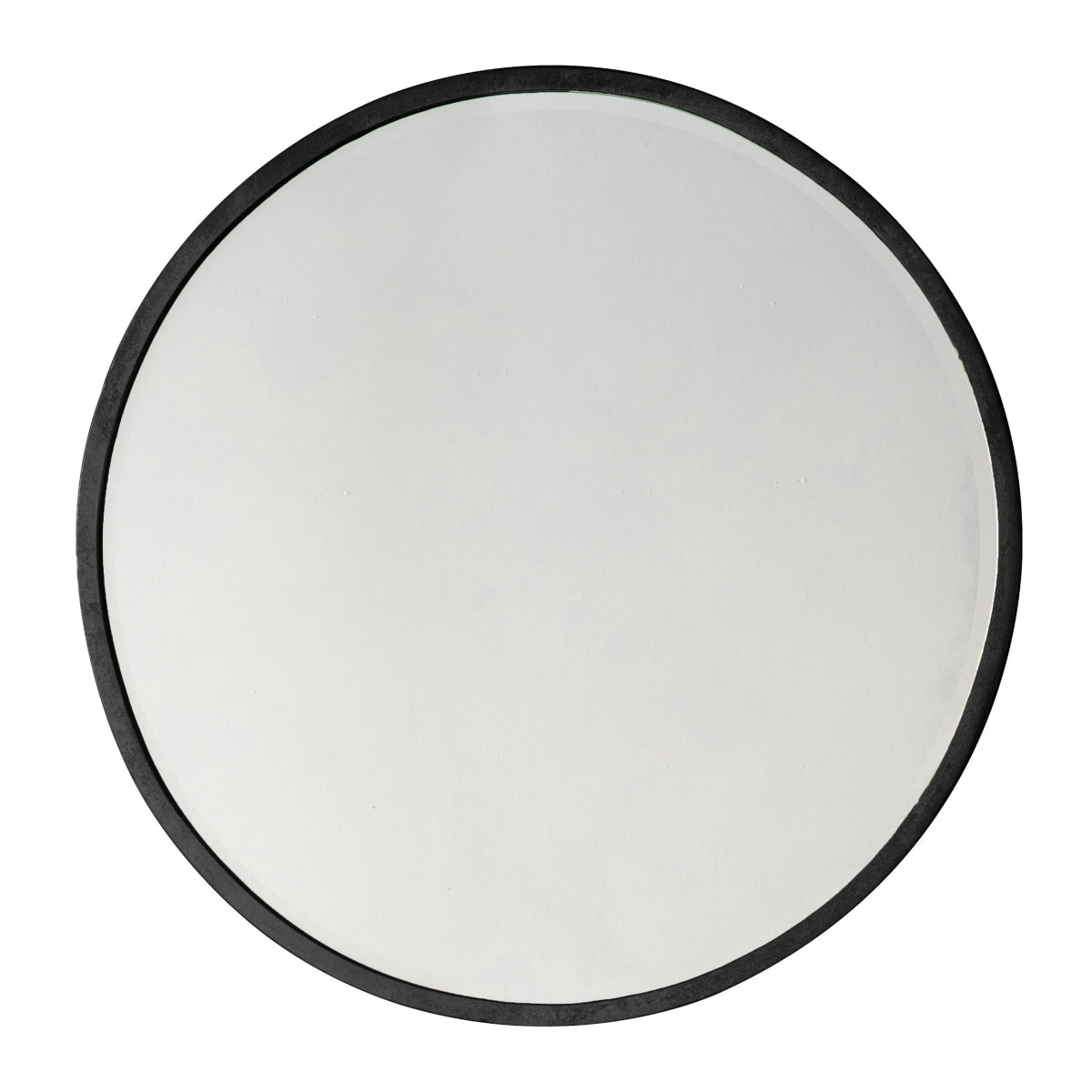 Gallery Direct Higgins Round Mirror Black 800x800mm