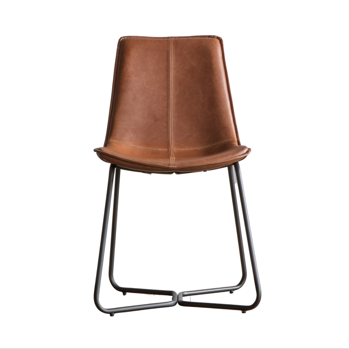 Gallery Direct Hawking Chair Brown (2pk) 490x550x860mm
