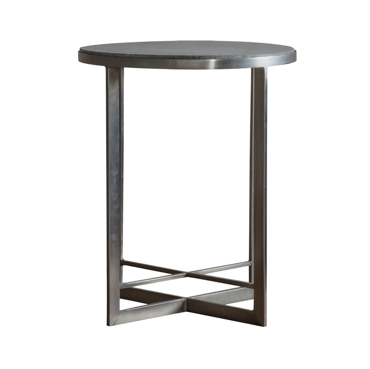 Gallery Direct Necton Side Table Silver 460x460x560mm