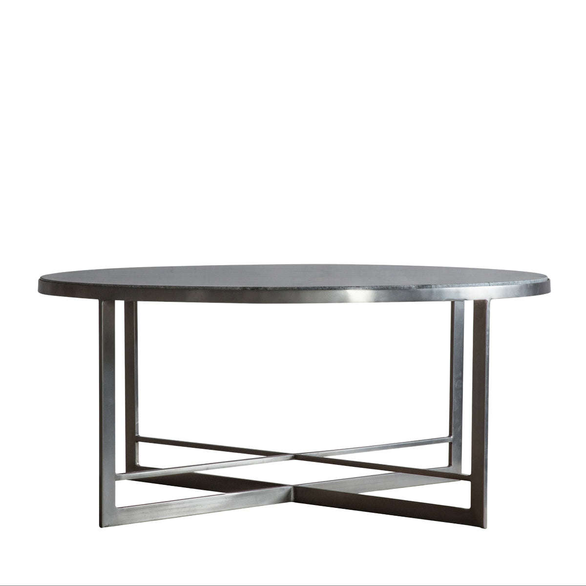 Gallery Direct Necton Coffee Table Silver 900x900x400mm