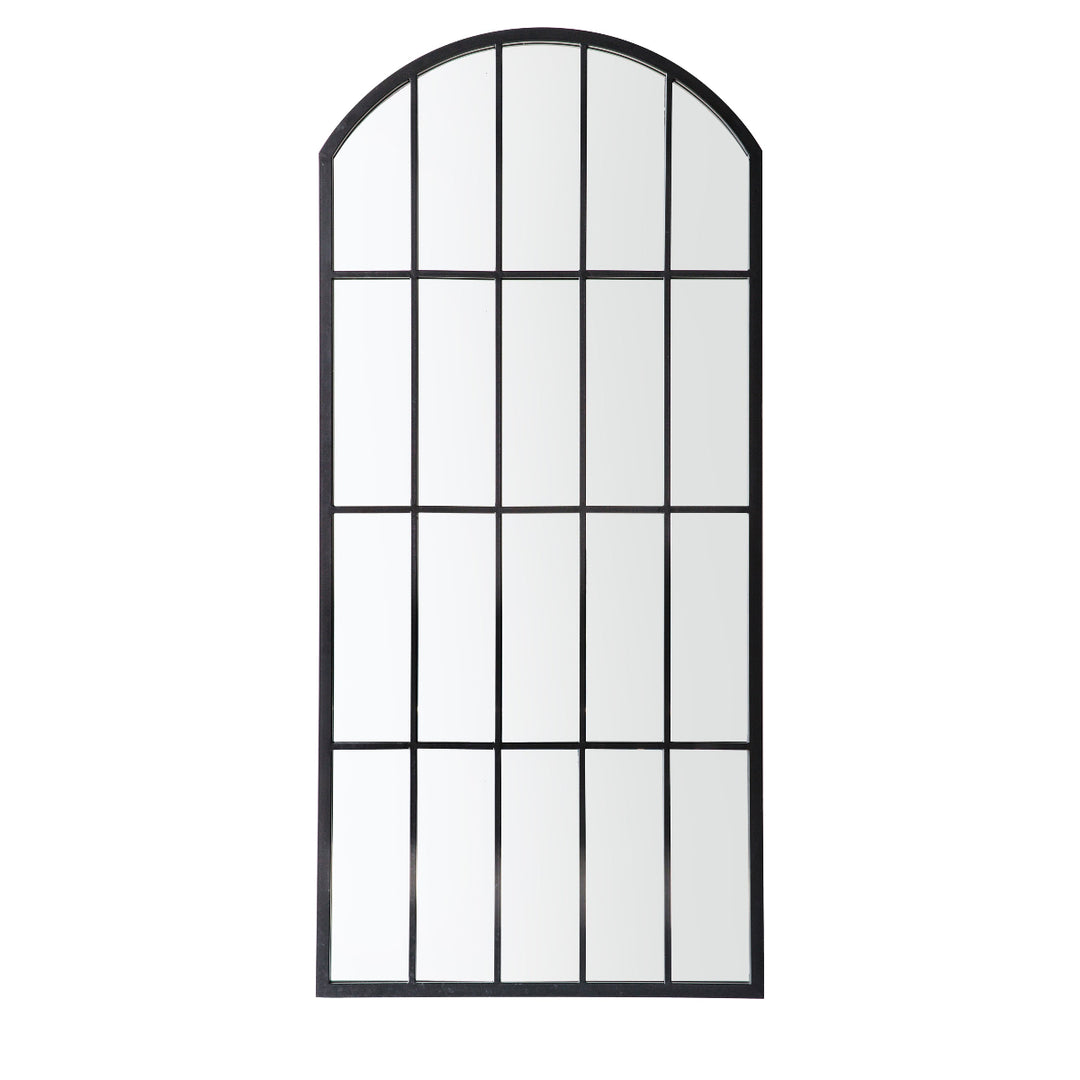 Gallery Direct Kemsley Outdoor Mirror Black 1400x650mm