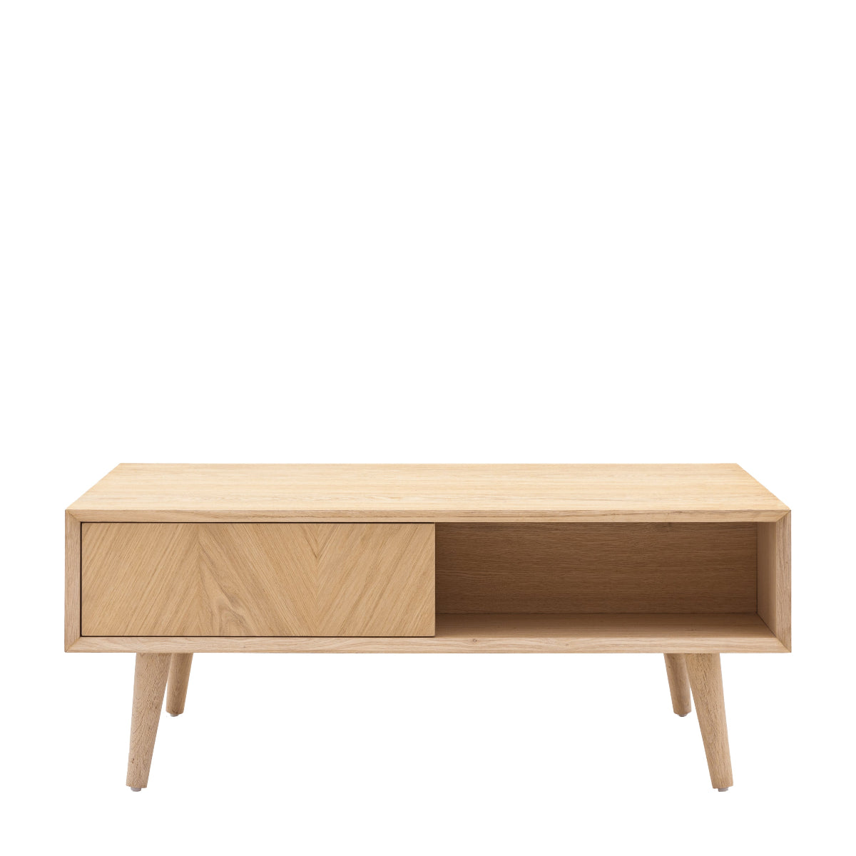 Gallery Direct Milano 2 Drawer Coffee Table 1000x650x398mm