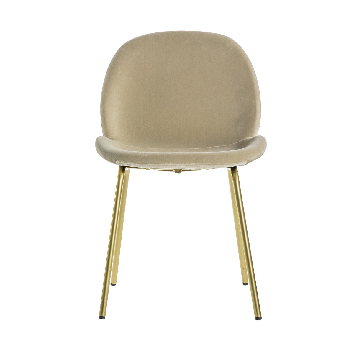Gallery Direct Flanagan Chair Oatmeal Velvet (2pk)