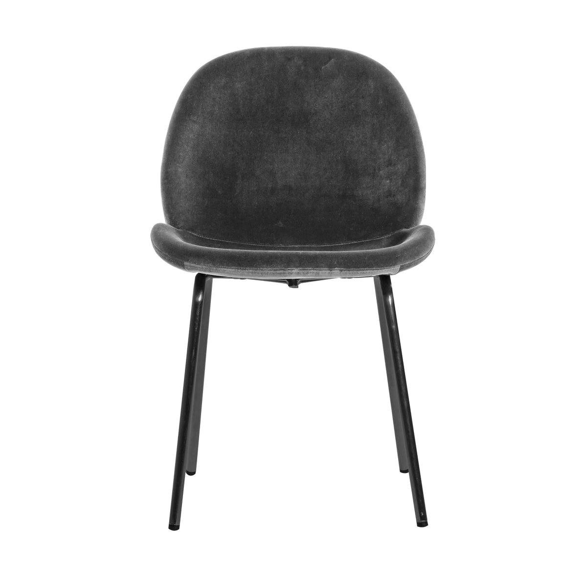 Gallery Direct Flanagan Chair Grey Velvet (2pk)