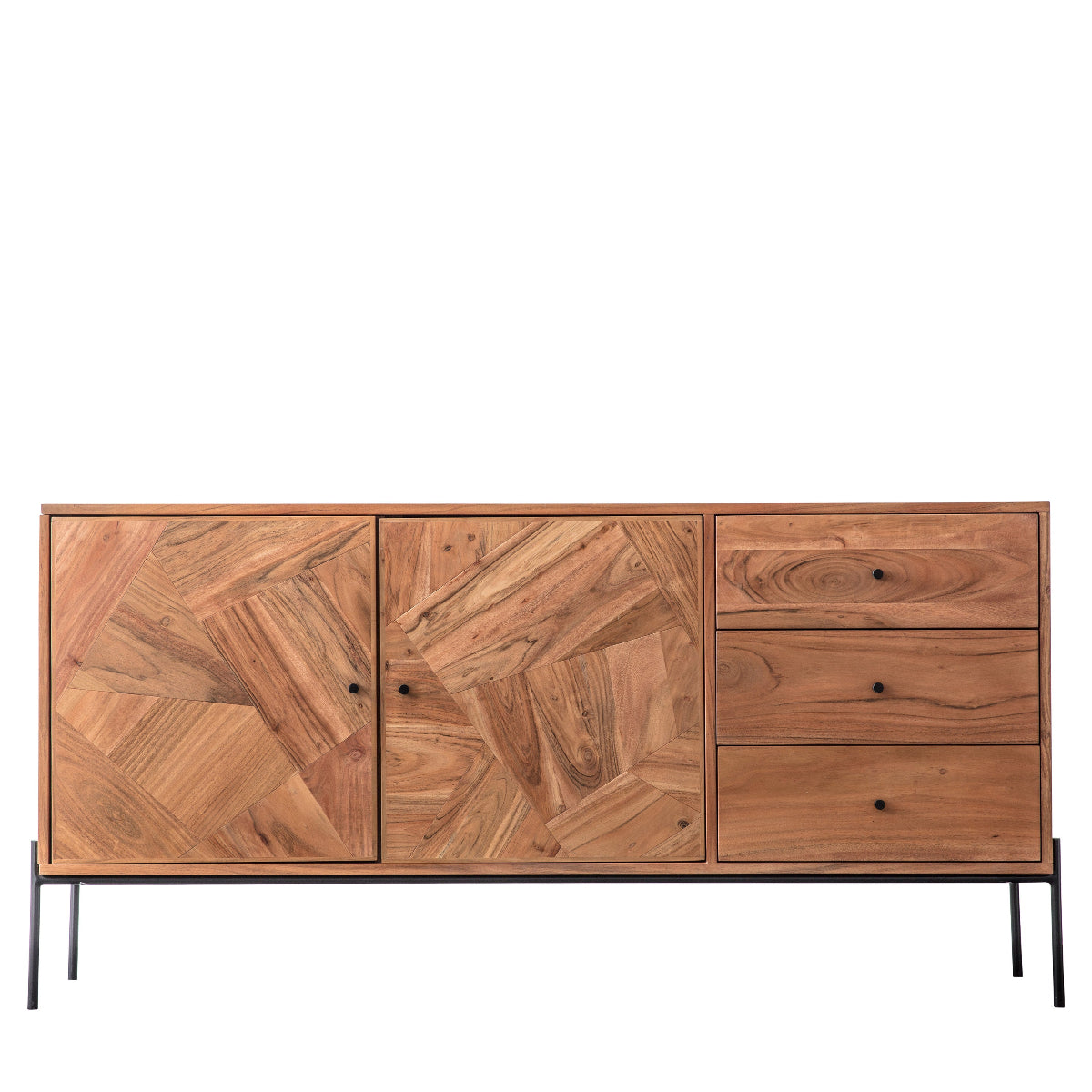 Gallery Direct Oklahoma 2 Door 3 Drawer Sideboard 1530x450x750mm