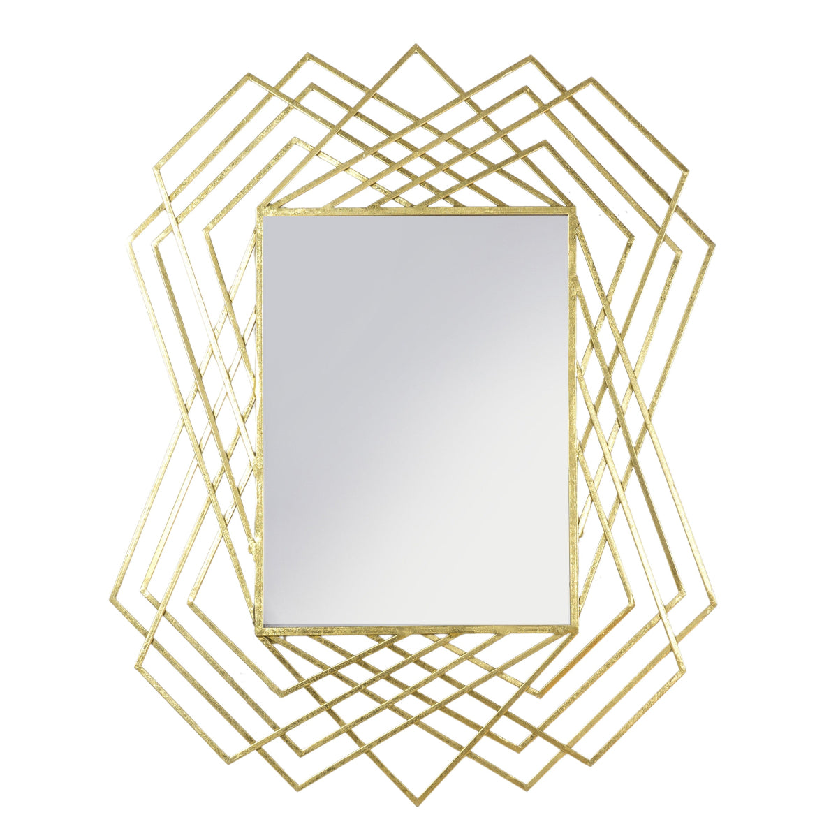 Gallery Direct Specter Rectangle Mirror Gold 940x40x1095mm