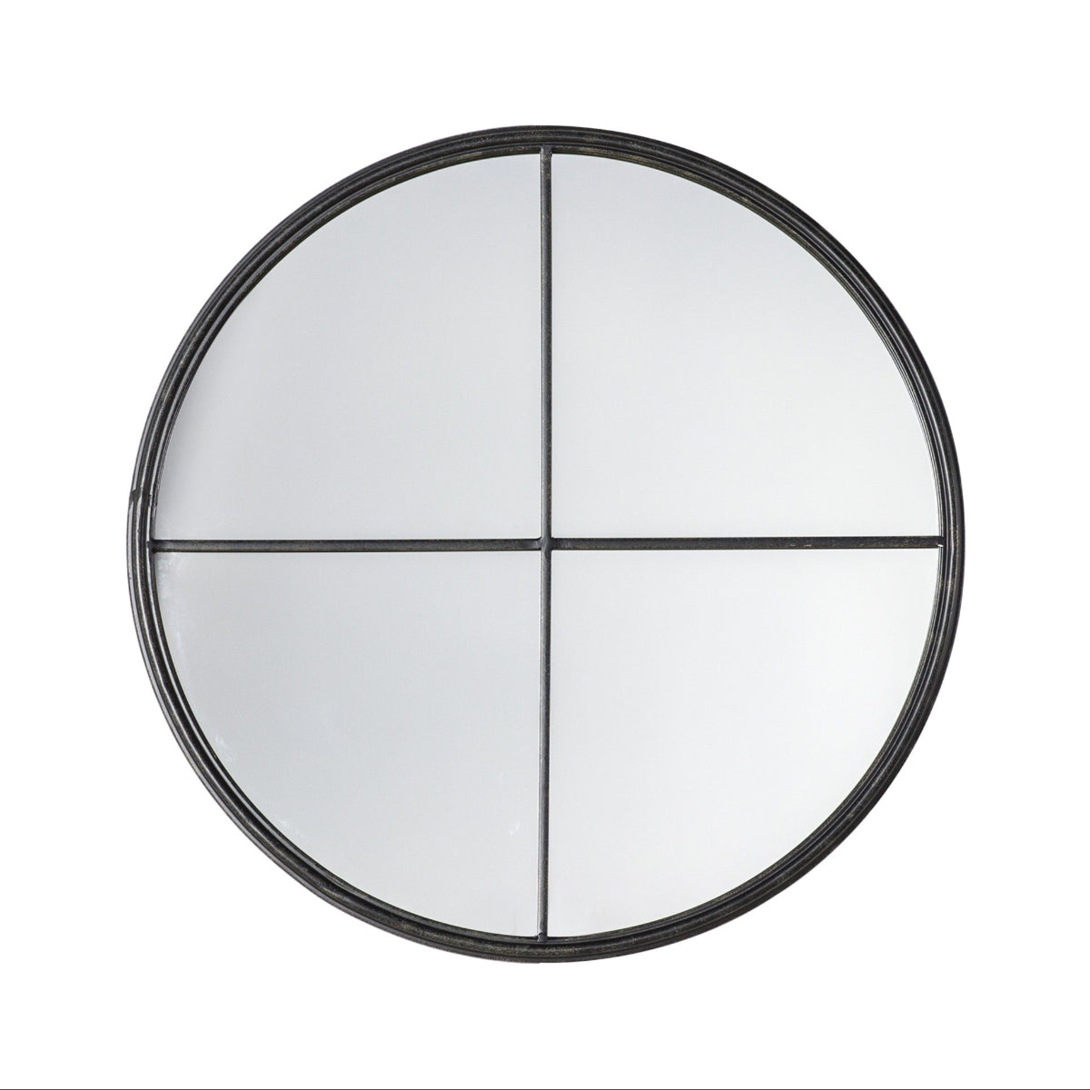 Gallery Direct Frida Round Mirror Black 600x40x600mm