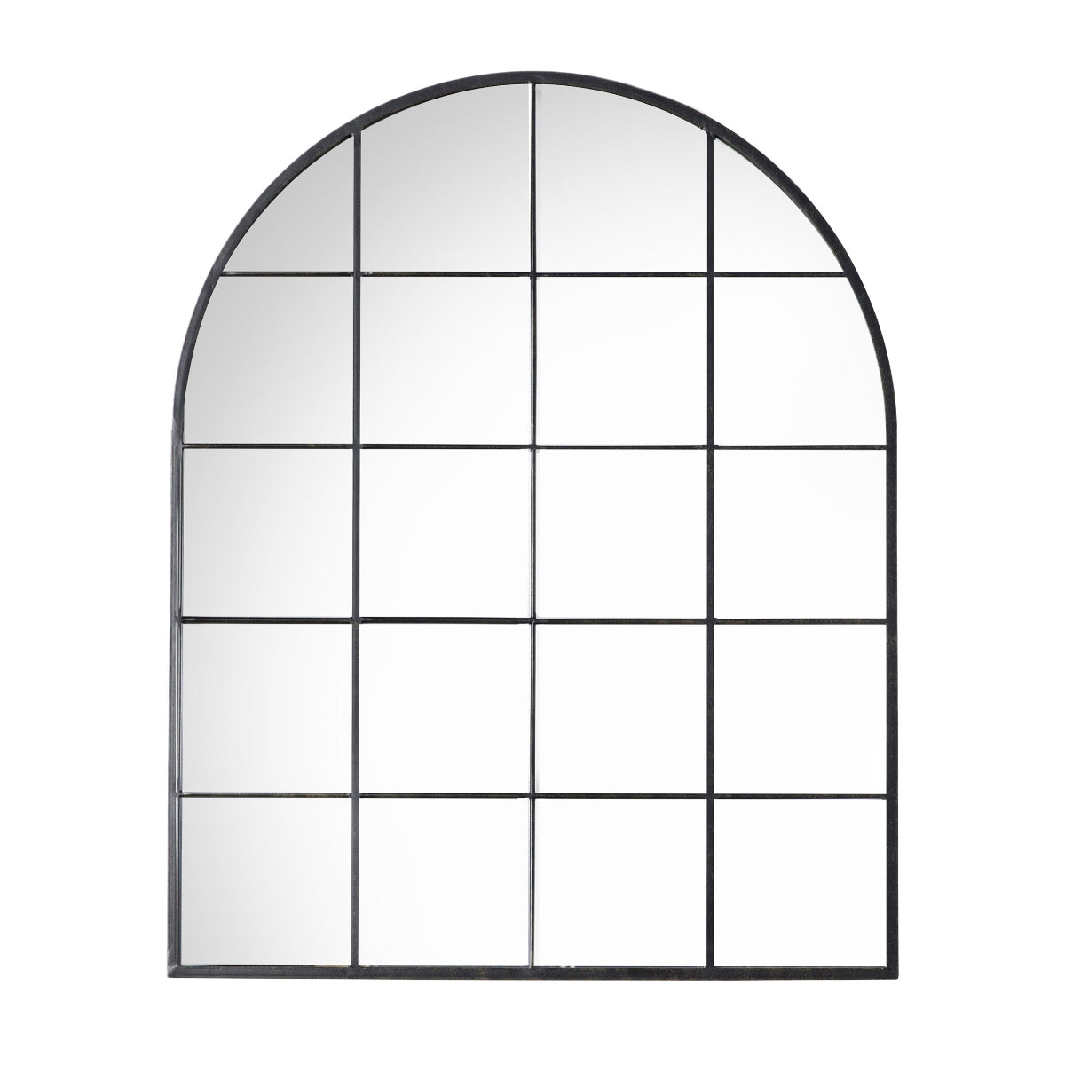 Gallery Direct Hampstead Arch Mirror Black 760x950mm