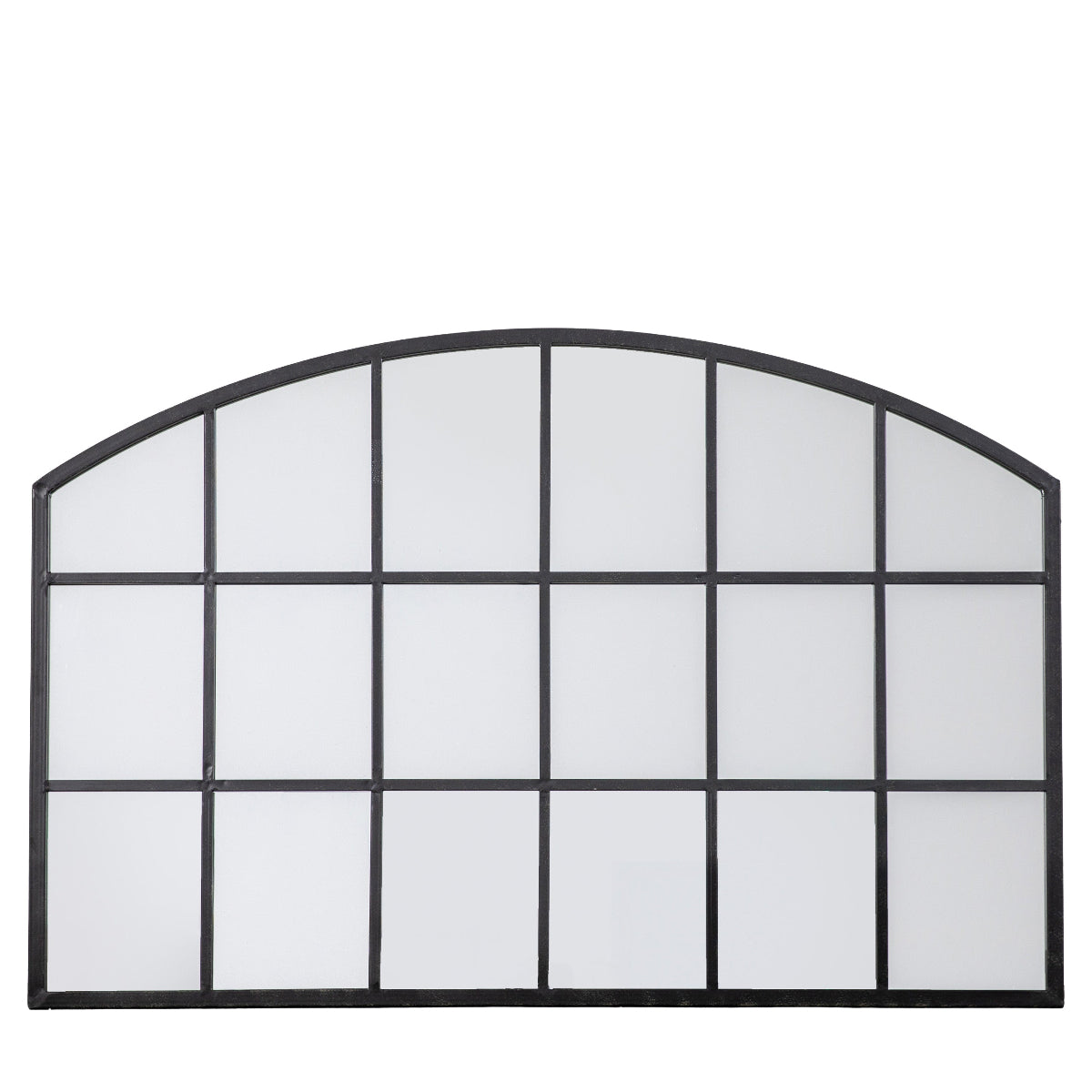 Gallery Direct Wingham Arch Mirror Black 1200x30x800mm