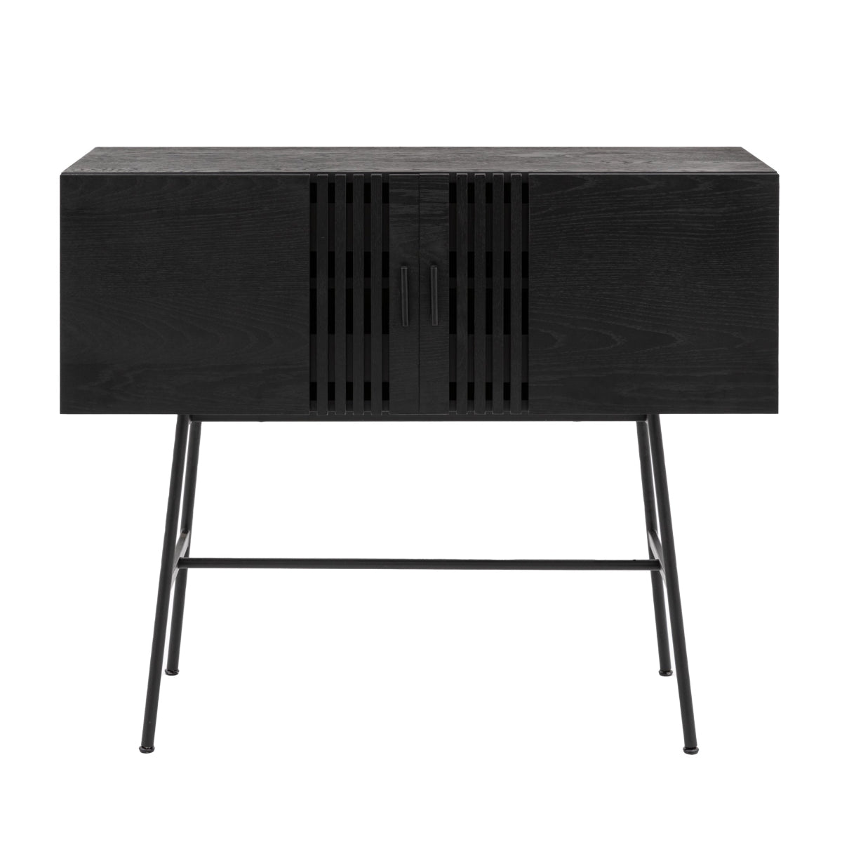 Gallery Direct Holsen 2 Door Sideboard Black 1200x420x970mm