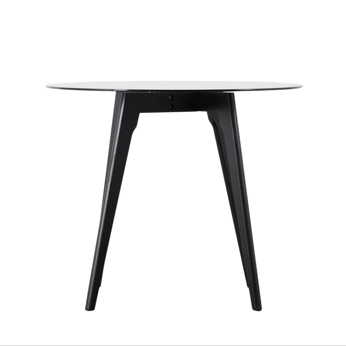 Gallery Direct Blair Round Dining Table Black 900x900x750mm