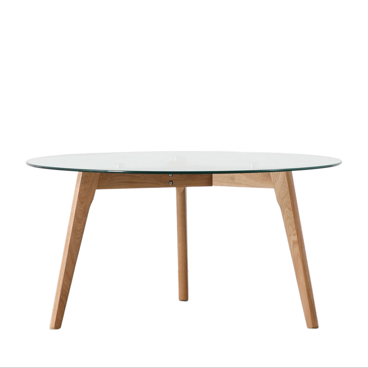 Gallery Direct Blair Round Coffee Table Oak 900x900x450mm