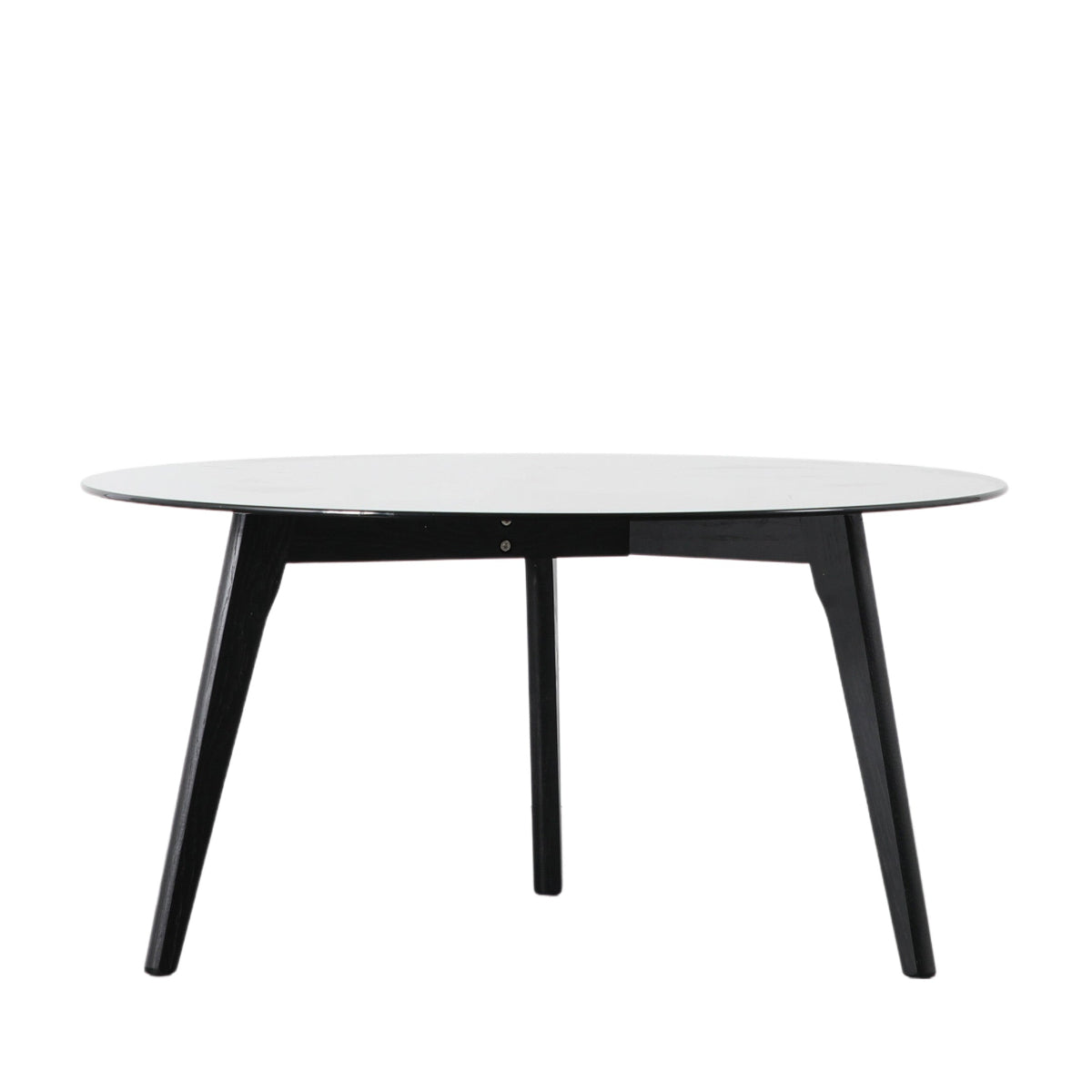 Gallery Direct Blair Round Coffee Table Black 900x900x450mm