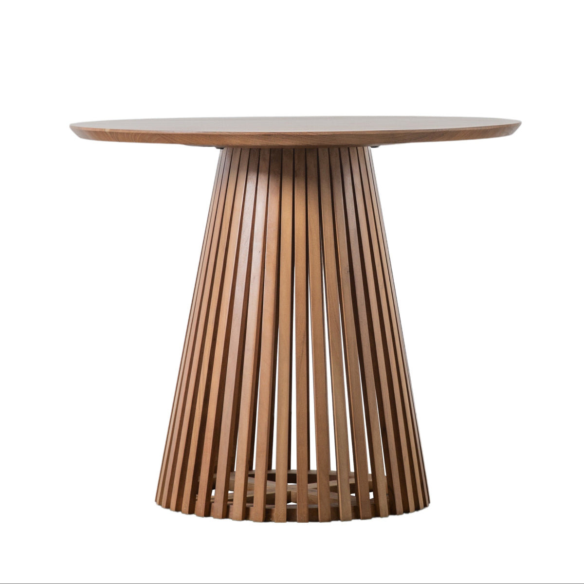Gallery Direct Brookland Slatted Dining Table 900x900x760mm