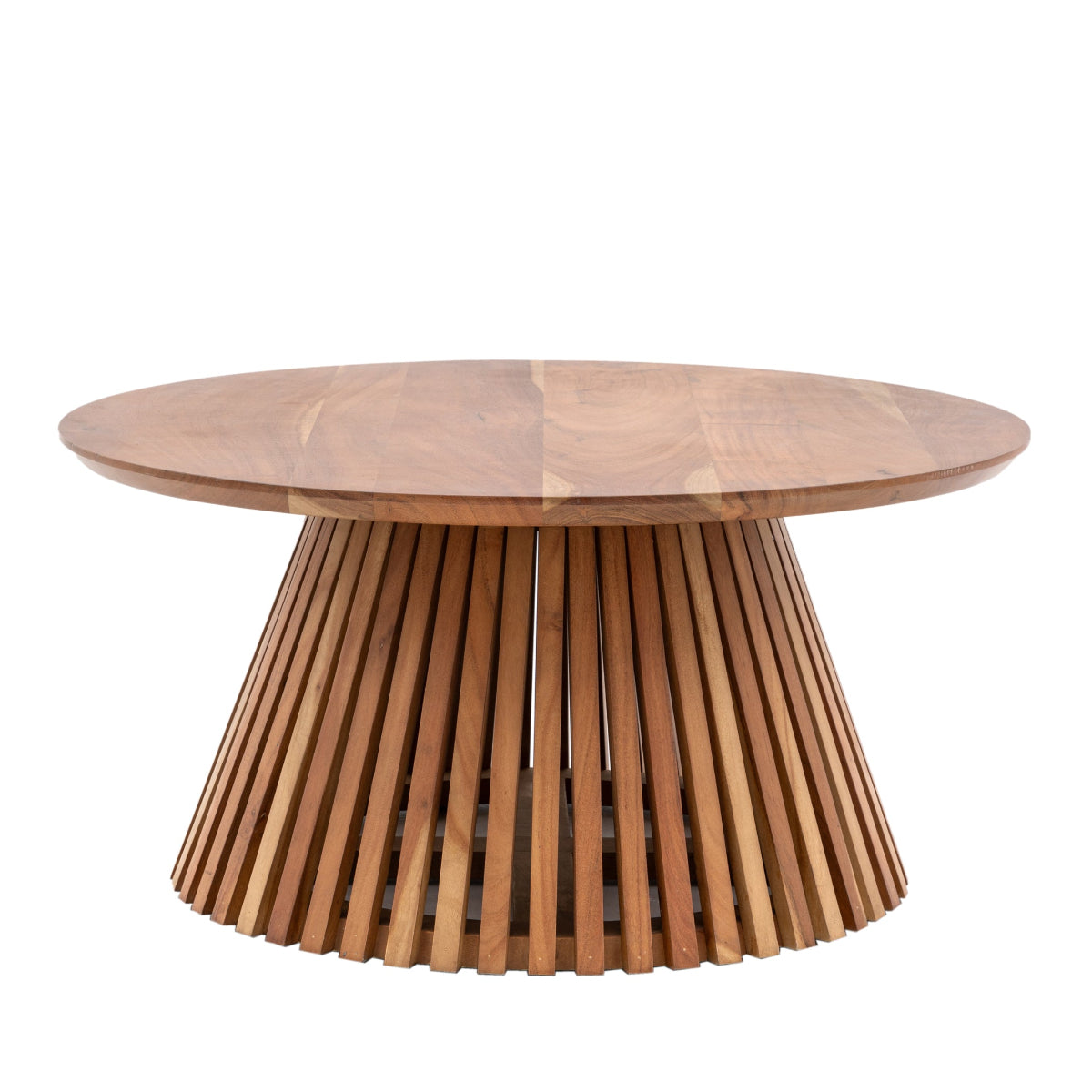 Gallery Direct Brookland Slatted Coffee Table 800x800x400mm