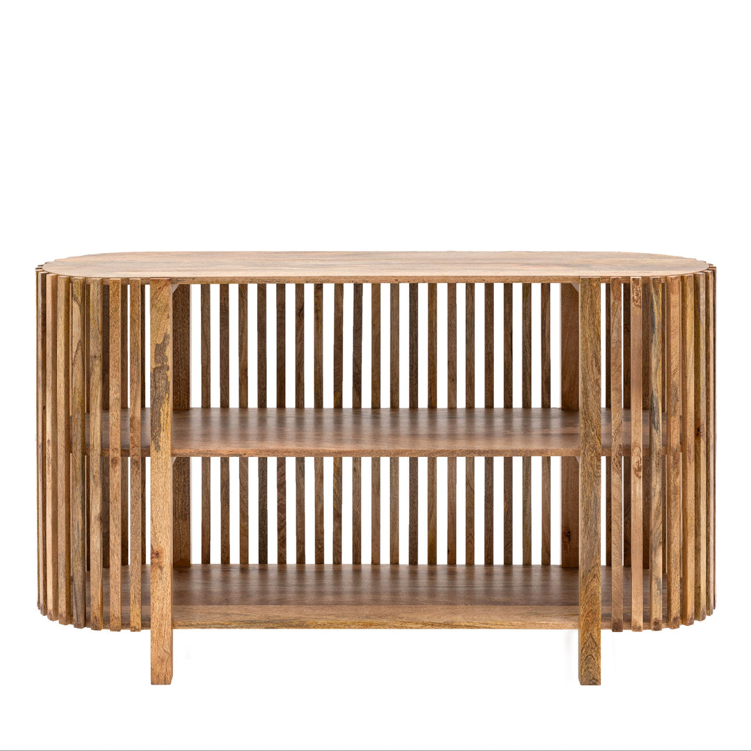 Gallery Direct Voss Slatted Console Table 1400x400x700mm