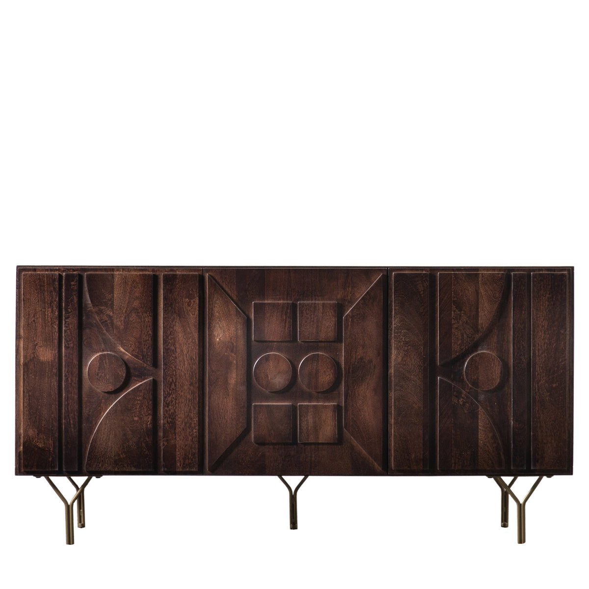 Gallery Direct Stonecroft 3 Door Sideboard 1600x450x800mm