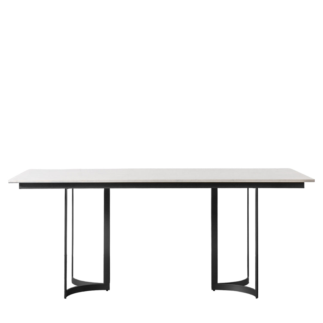Gallery Direct Everton Dining Table Black 1800x900x760mm