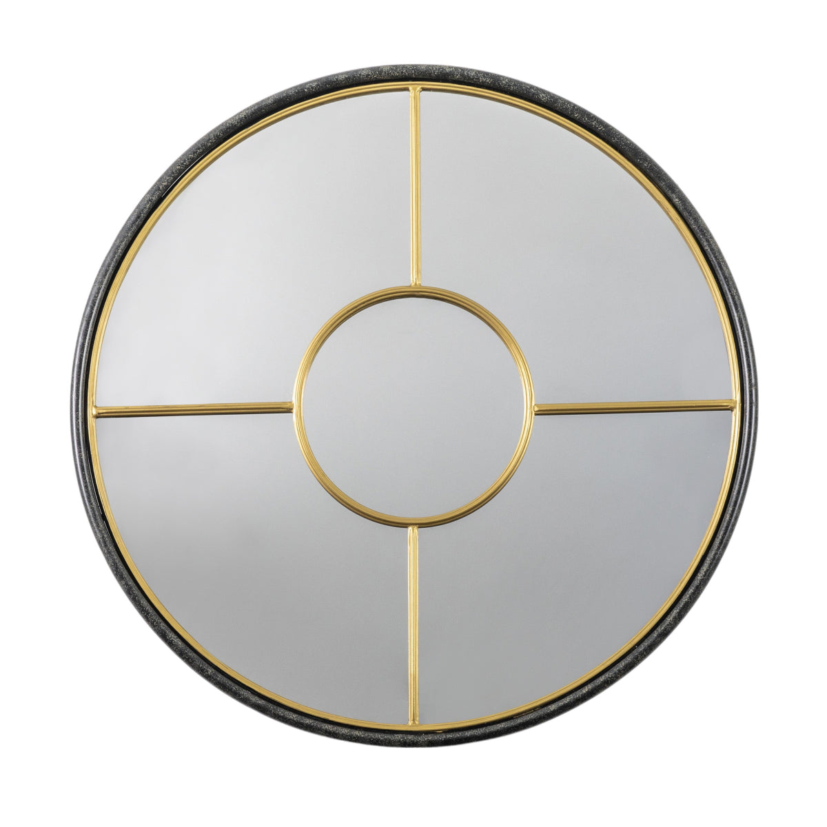 Gallery Direct Rocca Round Mirror Gold 800x35x800mm