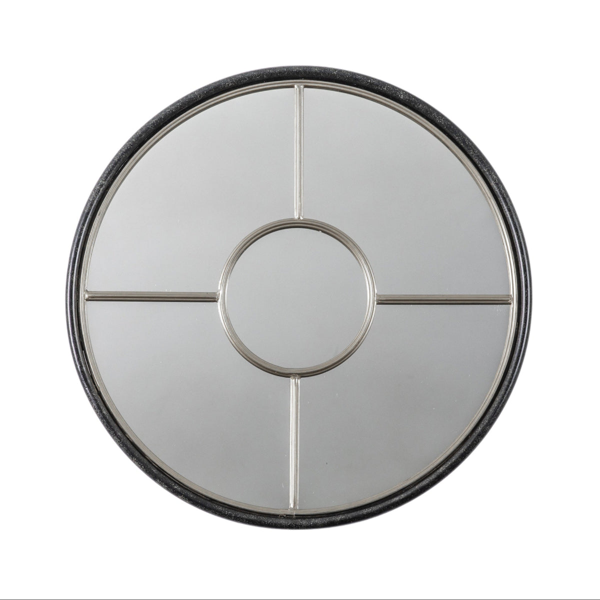 Gallery Direct Rocca Round Mirror Silver 600x30x600mm
