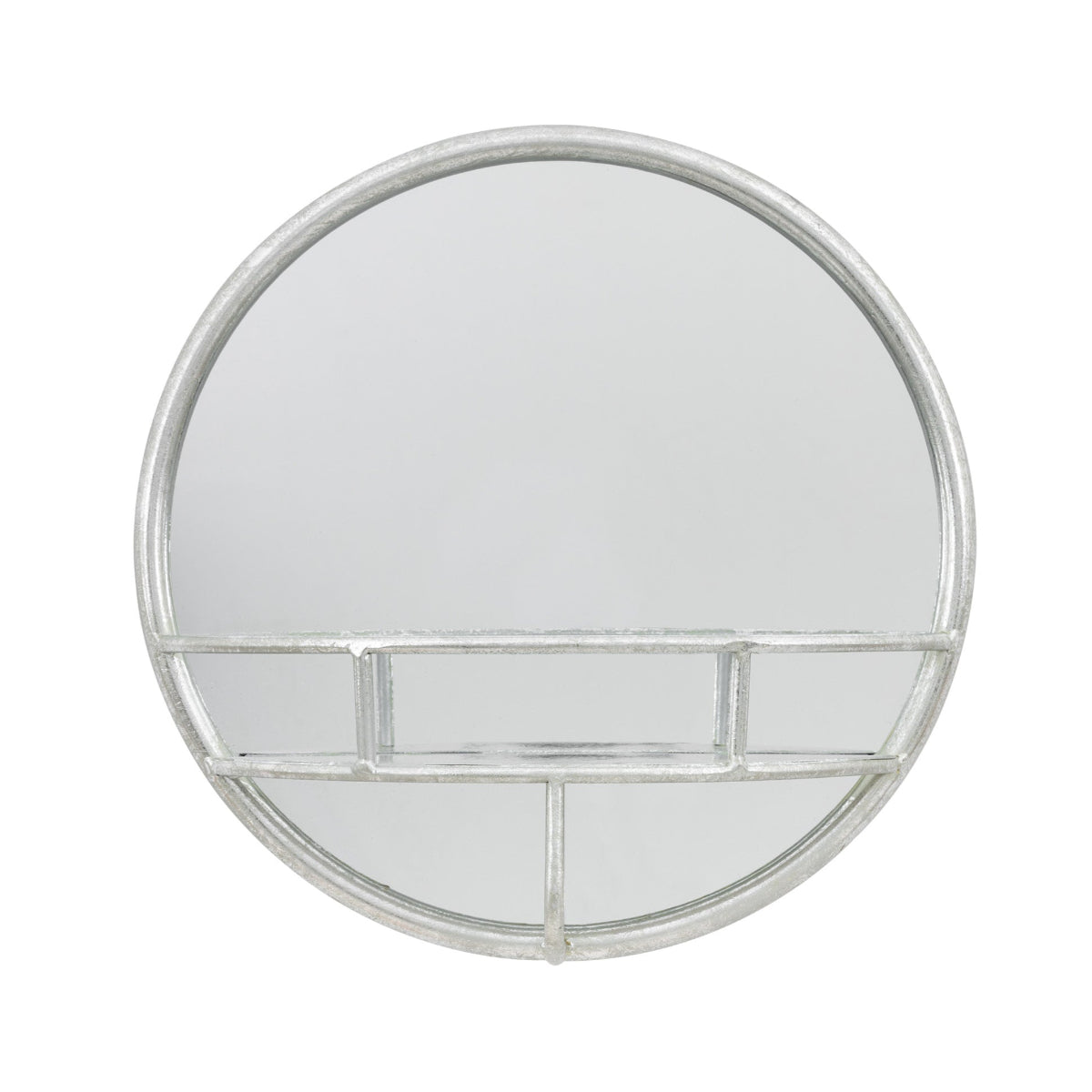 Gallery Direct Milton Round Mirror Silver 400mm