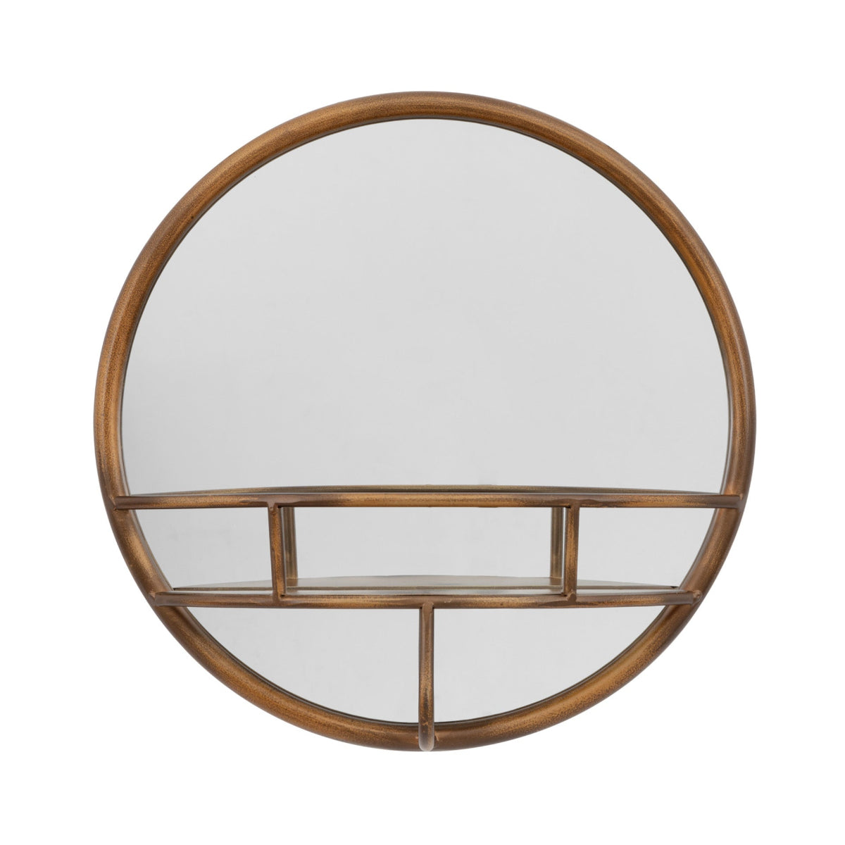 Gallery Direct Milton Round Mirror Bronze 400mm