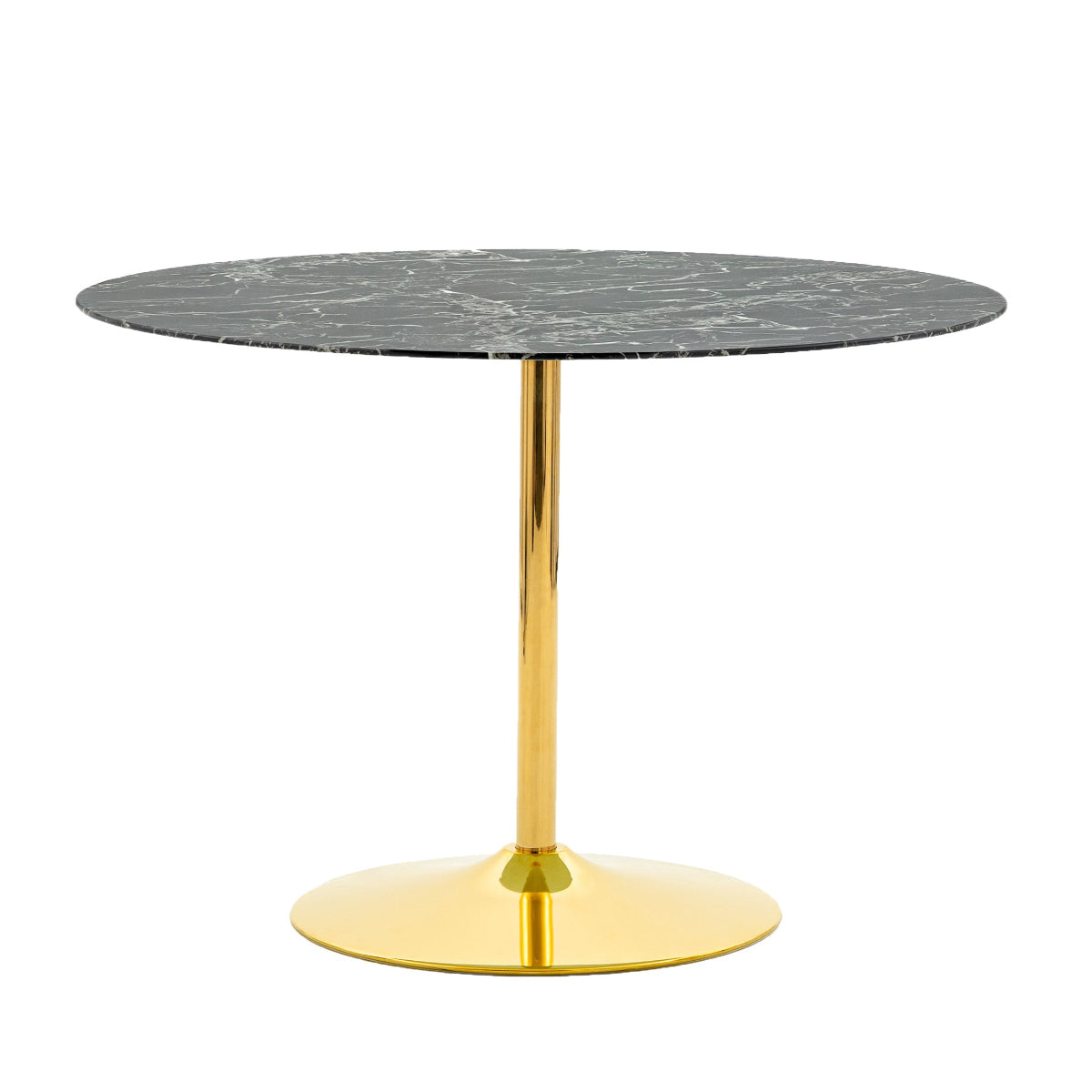 Gallery Direct Fielding Dining Table Black Effect 1100x1100x750mm