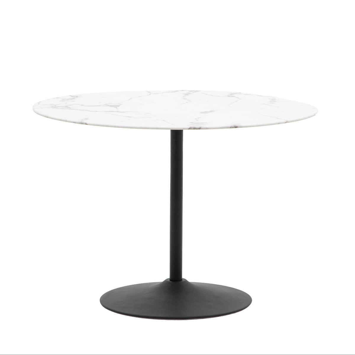 Gallery Direct Fielding Dining Table White Effect 1100x1100x750mm