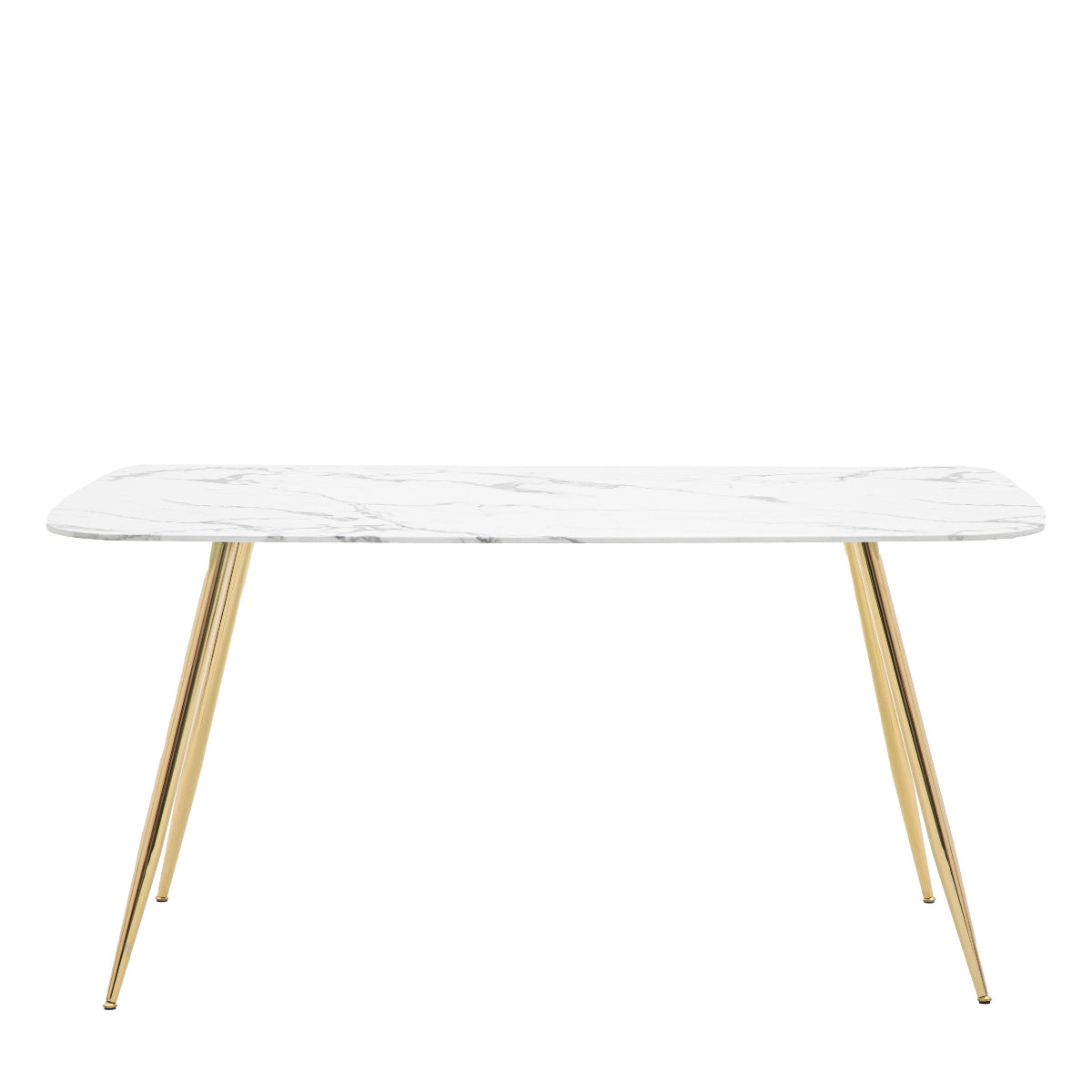 Gallery Direct Evans Dining Table White Effect 1600x900x750mm