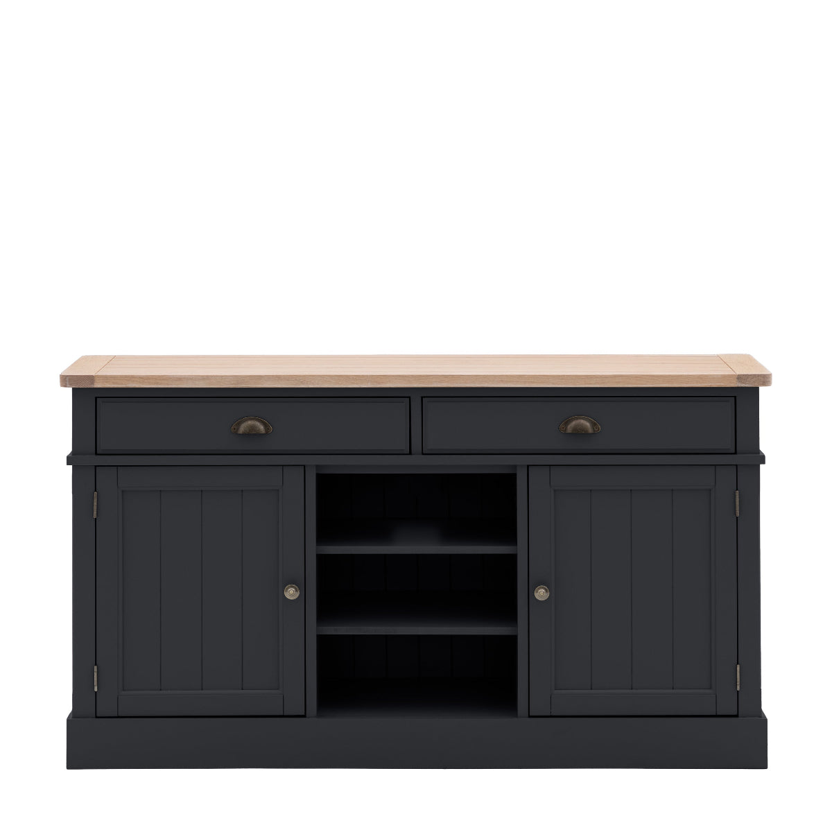 Gallery Direct Eton 2 Door/2 Drawer Sdbrd Meteor 1400x450x800mm 