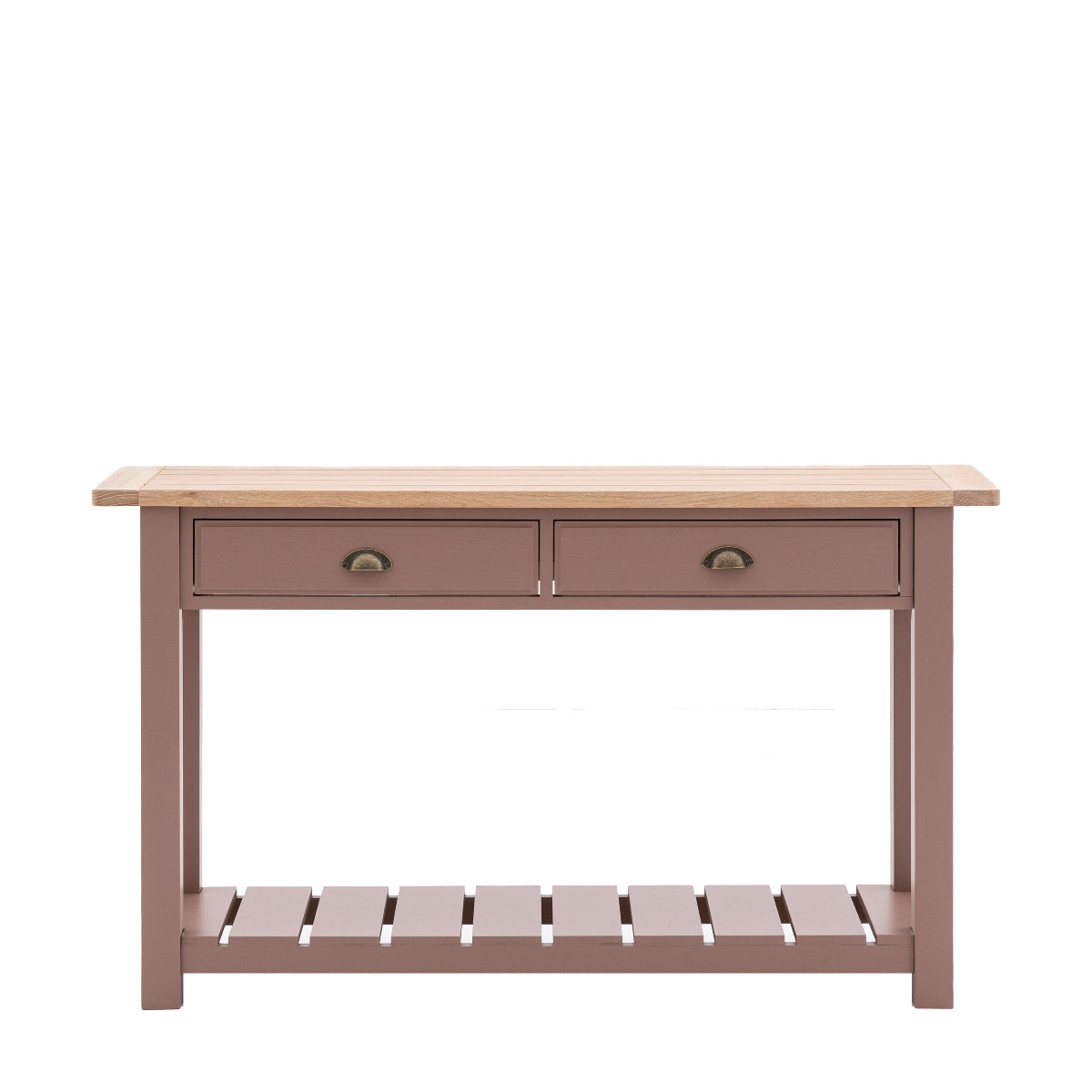 Gallery Direct Eton 2 Drawer Console Clay 1400x380x800mm 