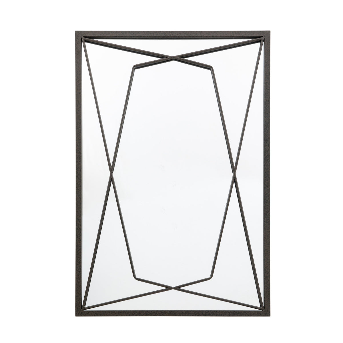 Gallery Direct Wainscott Mirror Black 650x25x950mm