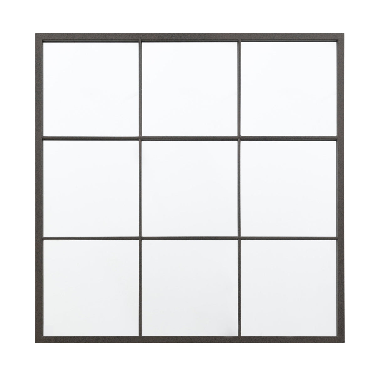 Gallery Direct Chafford Mirror Black 900x25x900mm