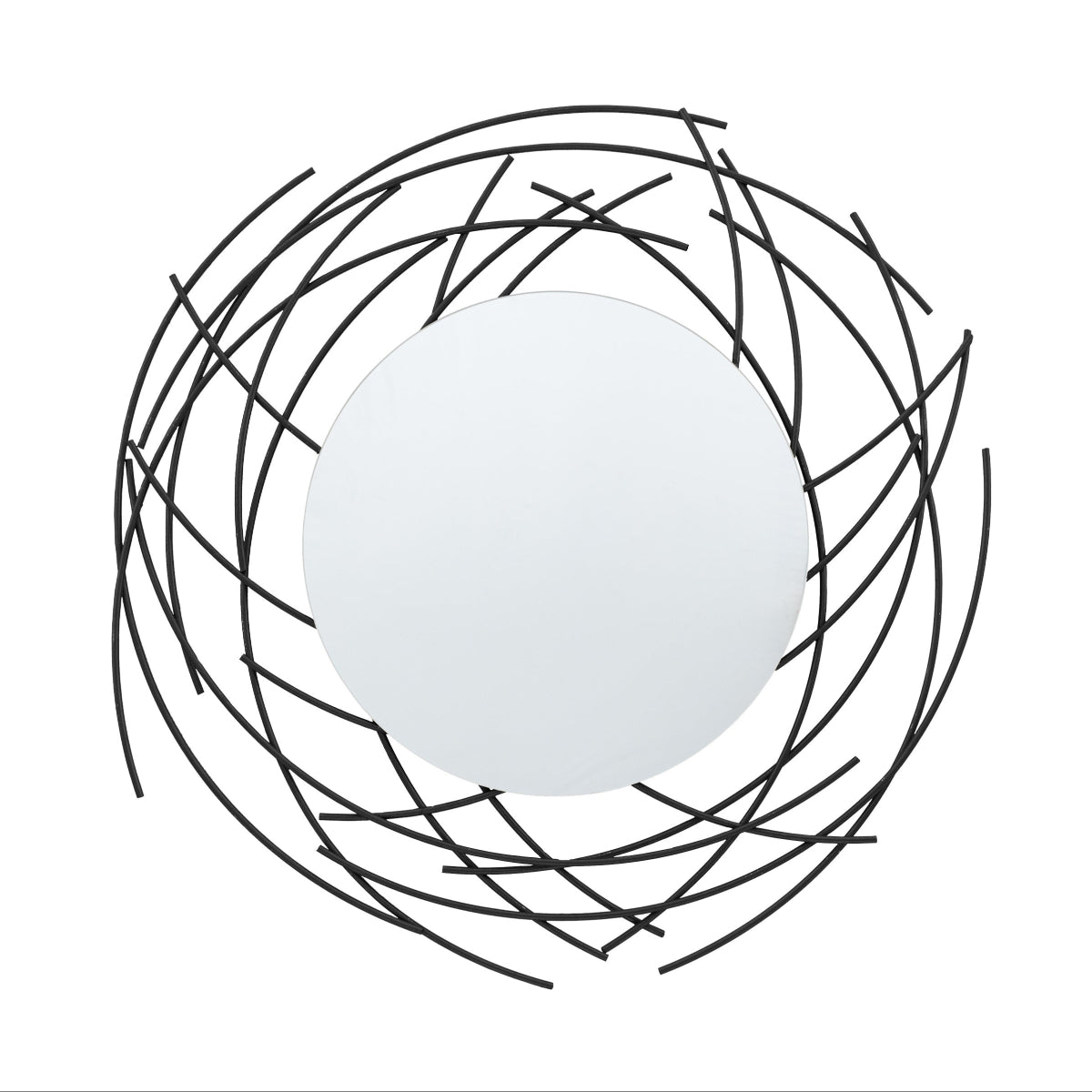 Gallery Direct Barking Mirror Black 1000x40x990mm