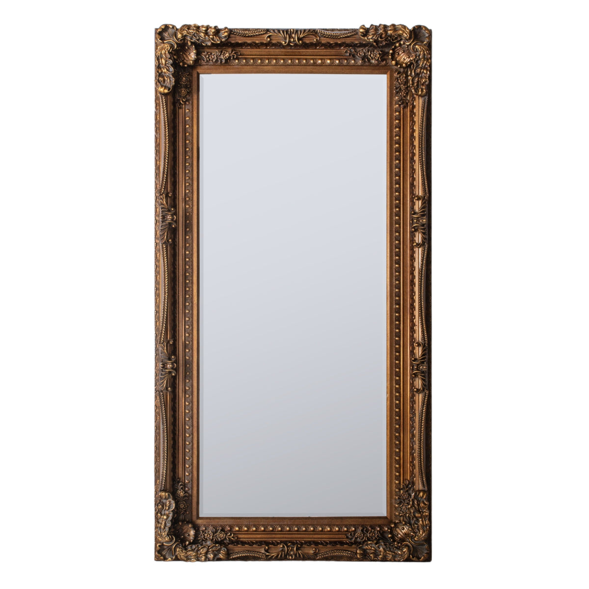 Gallery Direct Carved Louis Leaner Mirror Gold 1755x895mm