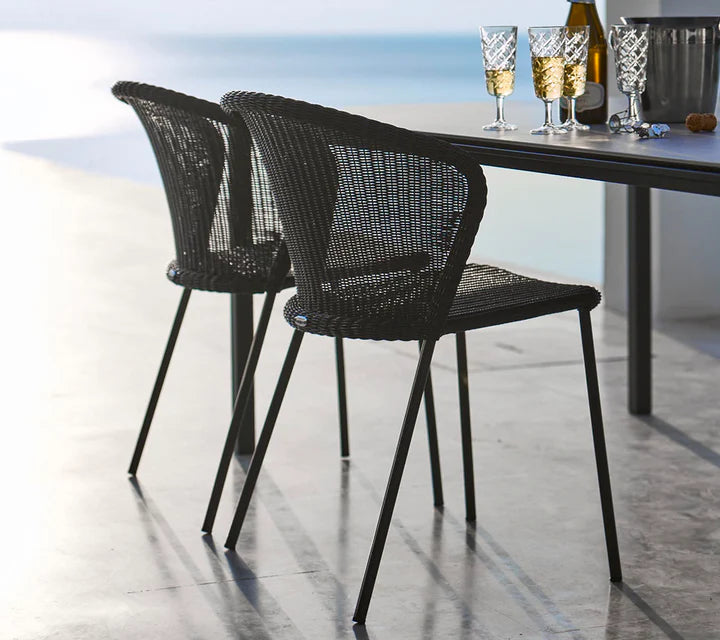 Cane-line Lean Chair, Stackable