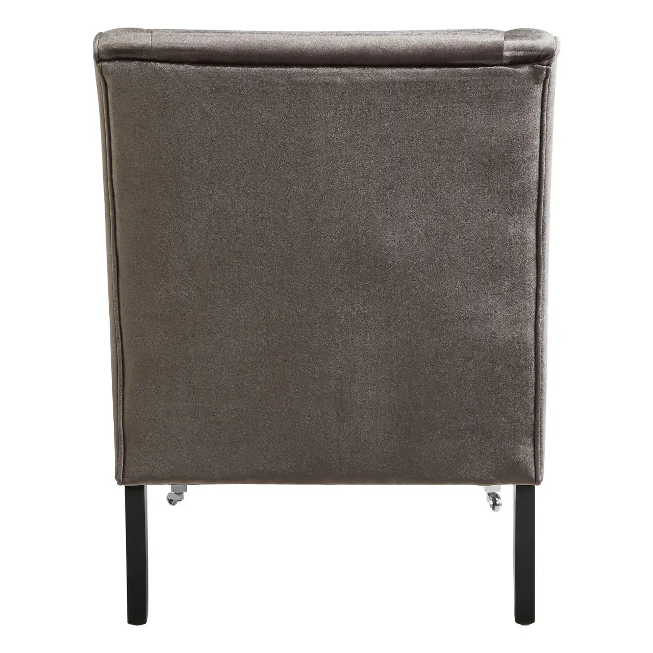 Beaumonde Home Downton Grey Velvet Chair-Beaumonde