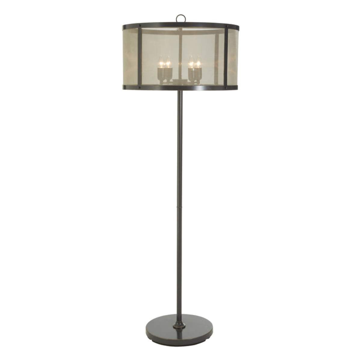 Beaumonde Home Hampstead Black Finish Floor Lamp With Hints Of Gold