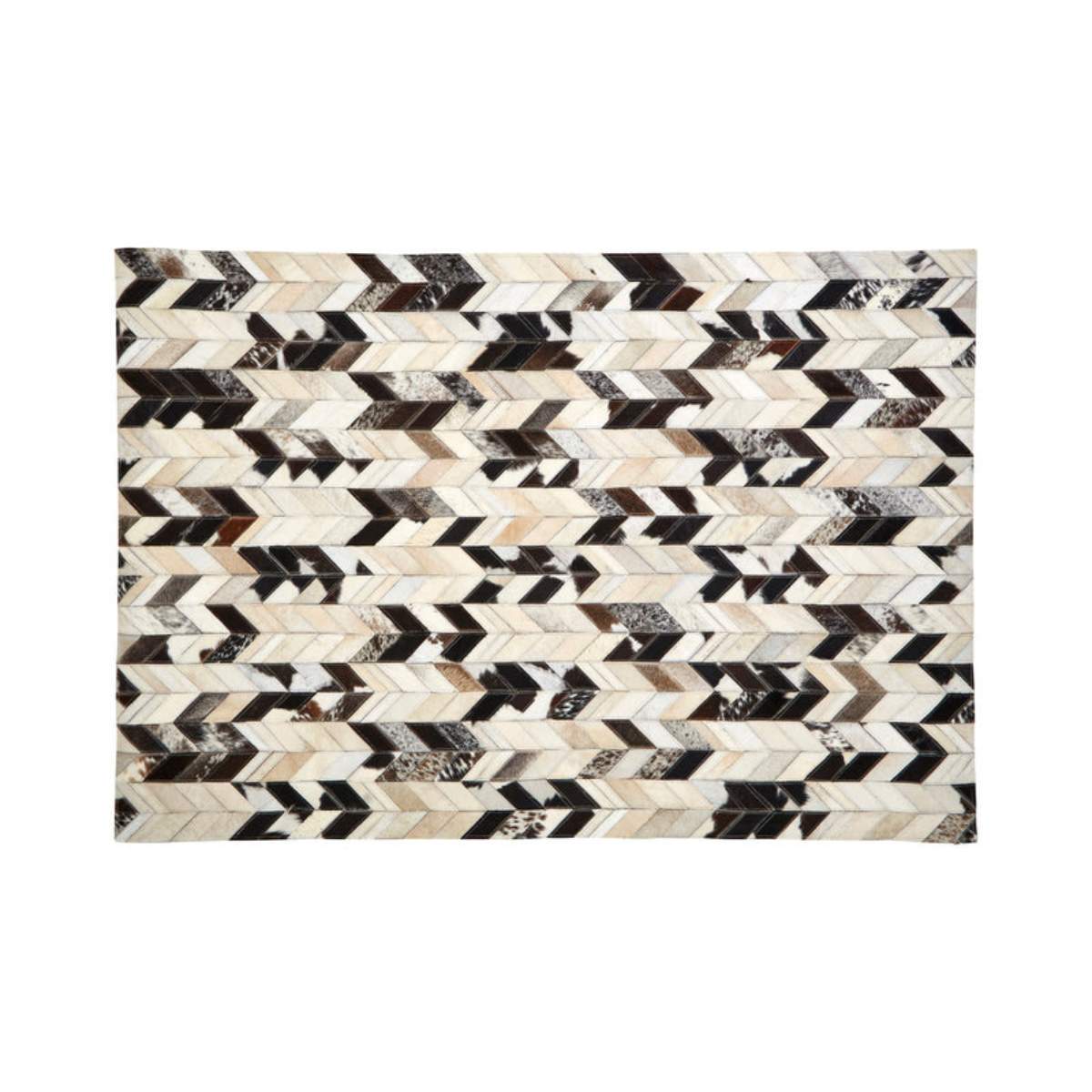Beaumonde Home Bosie Safira Large Black Patchwork Rug