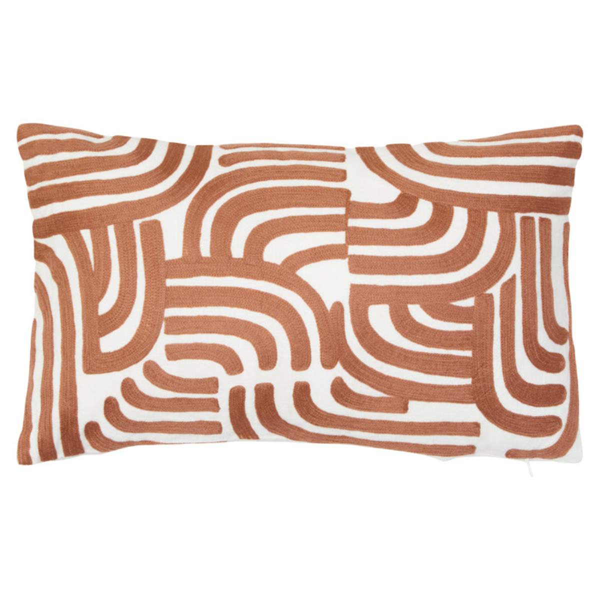 Beaumonde Home Bosie Ozella Natural And Terracotta Cushion