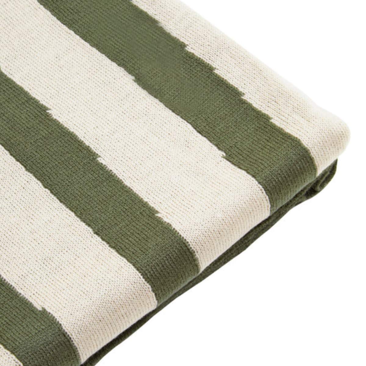 Beaumonde Home Bosie Ozella Natural And Green Throw
