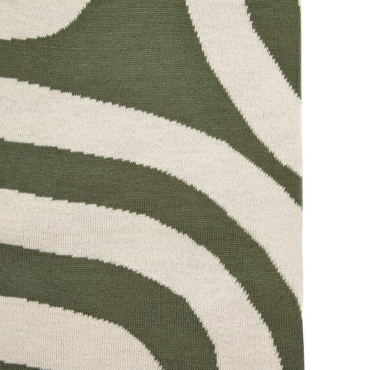 Beaumonde Home Bosie Ozella Natural And Green Throw