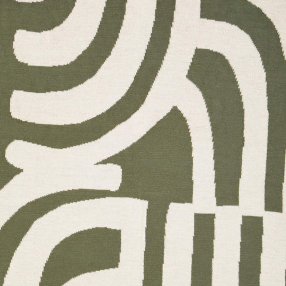 Beaumonde Home Bosie Ozella Natural And Green Throw