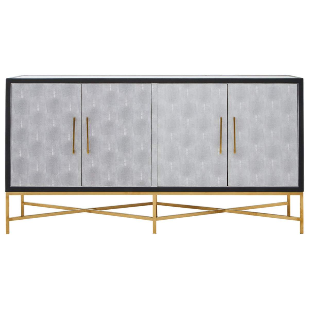 Beaumonde Home Cadiz Grey Shagreen Sideboard
